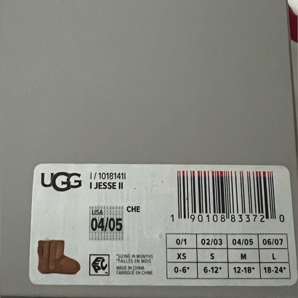 UGG Boots Baby Booties Jesse II Chestnut Size 4/5 Booties - Picture 9 of 9
